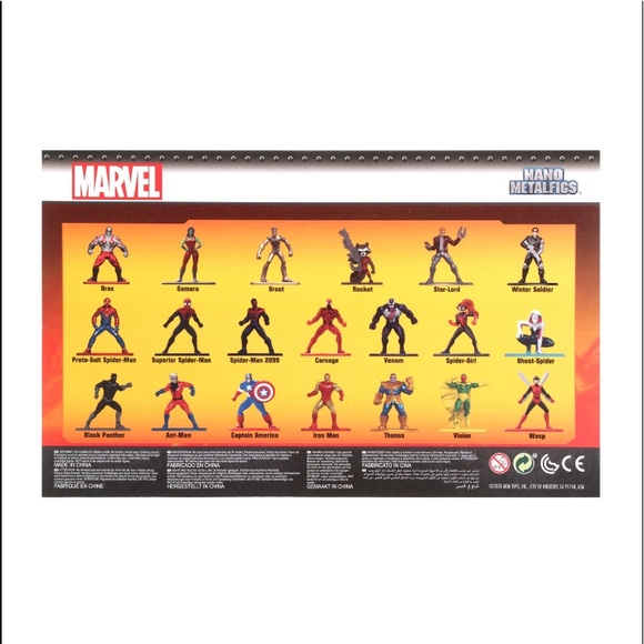 Marvel Die Cast Jada Toys Nano Metal Figures 20 x 1.65” Wave 2 - Picture 5 of 8
